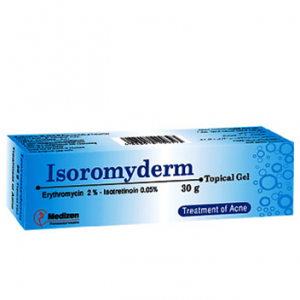 ISOROMYDERM ( ERYTHROMYCIN 2% + ISOTRETINOIN 0.05% ) TOPICAL GEL 30 GM
